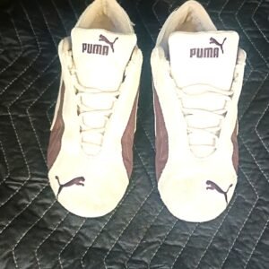Puma Men's Suede Sneakers in Beige and Brown