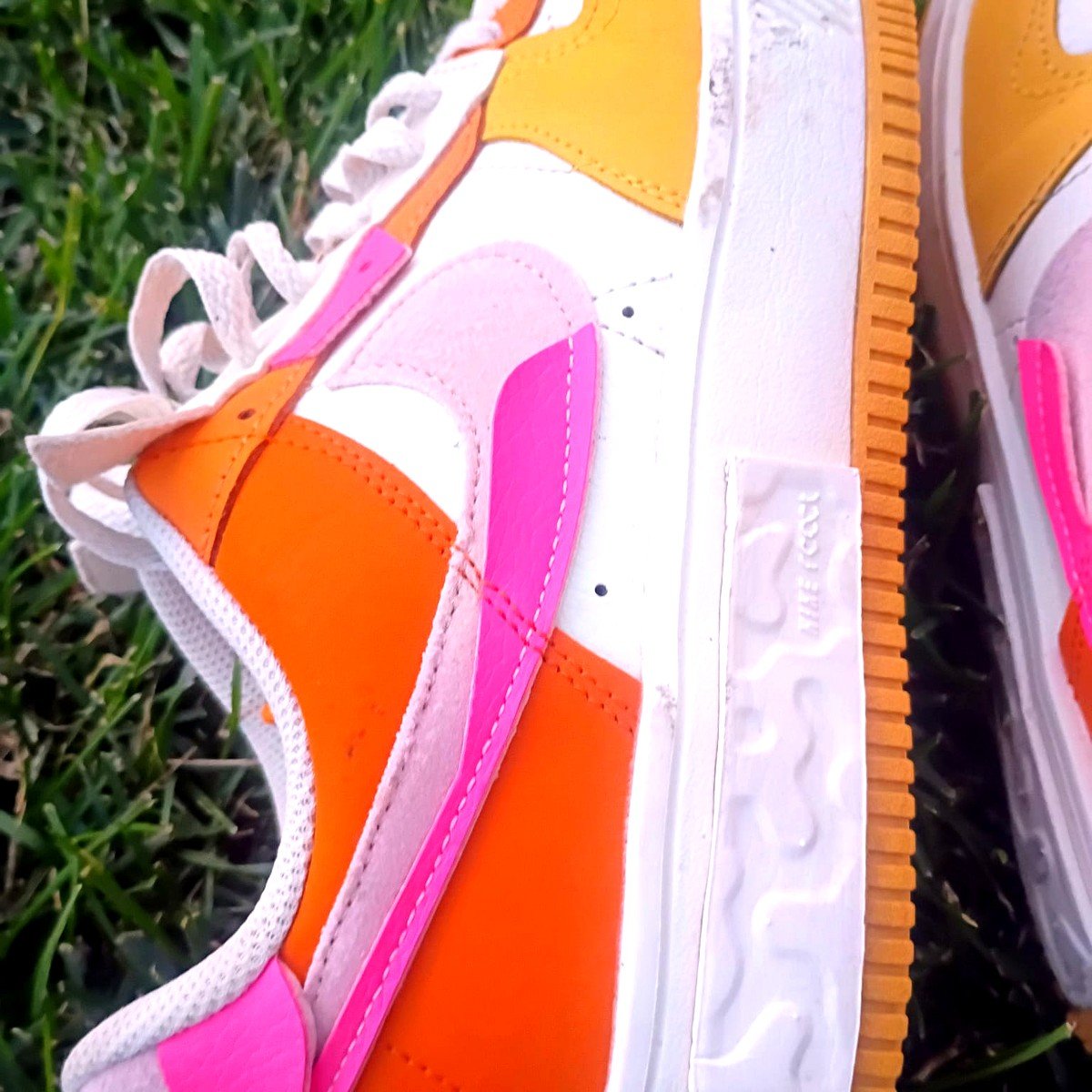 Nike Air Force 1 Fontanka "Sunrise" – White/Orange/Pink – Women's Size 11 - Image 8