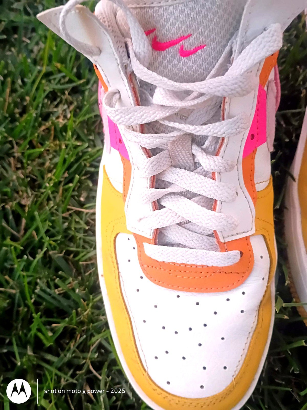Nike Air Force 1 Fontanka "Sunrise" – White/Orange/Pink – Women's Size 11