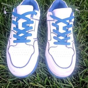 Steve Madden Loxie Sneakers White Blue Size 10